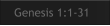 Genesis 1:1-31