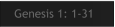 Genesis 1: 1-31